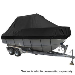 Seamanship Boat Cover 19 21Ft Trailerable Jumbo Marine Grade Heavy Duty Black