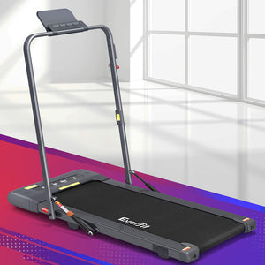 Everfit Treadmill Electric Walking Pad Under Desk Home Gym Fitness 400Mm Grey