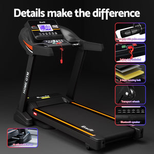 Everfit Treadmill Electric Auto Incline Home Gym Fitness Exercise Machine 490Mm