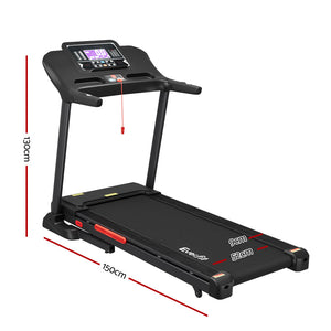 Everfit Treadmill Electric Auto Incline Home Gym Fitness Exercise Machine 520Mm