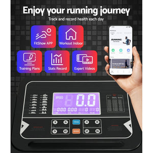 Everfit Treadmill Electric Auto Incline Home Gym Fitness Exercise Machine 520Mm