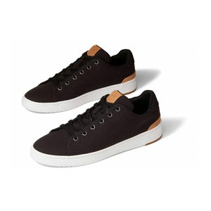 Toms Mens Trvl Lite Canvas Trainers Sneakers Casual Shoes Black Us 9
