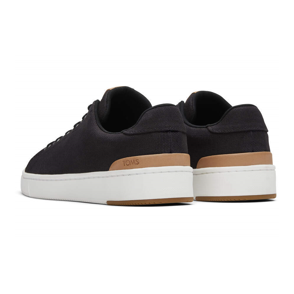 Toms Mens Trvl Lite Canvas Trainers Sneakers Casual Shoes Black Us 9
