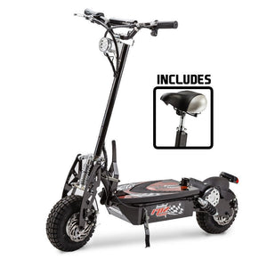 Bullet Bullet&#174; Black/Red 48V 1000W Turbo W/ Led Folding Electric Scooter For Adults Rpz1600