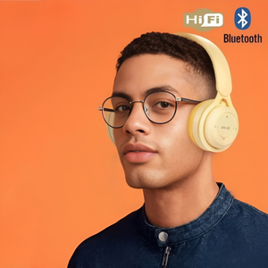 Headphone Yellow Y08 Bluetooth Wireless Headset Over Ear For Mobile Accessories