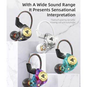 Earphone Green Ak3 Wired With Microphone Smartphone Earbuds For Audiophiles