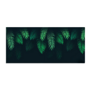 Mouse Pad Green 400X900x5mm Leaves Computer Keyboard Non Slip Rubber Mat