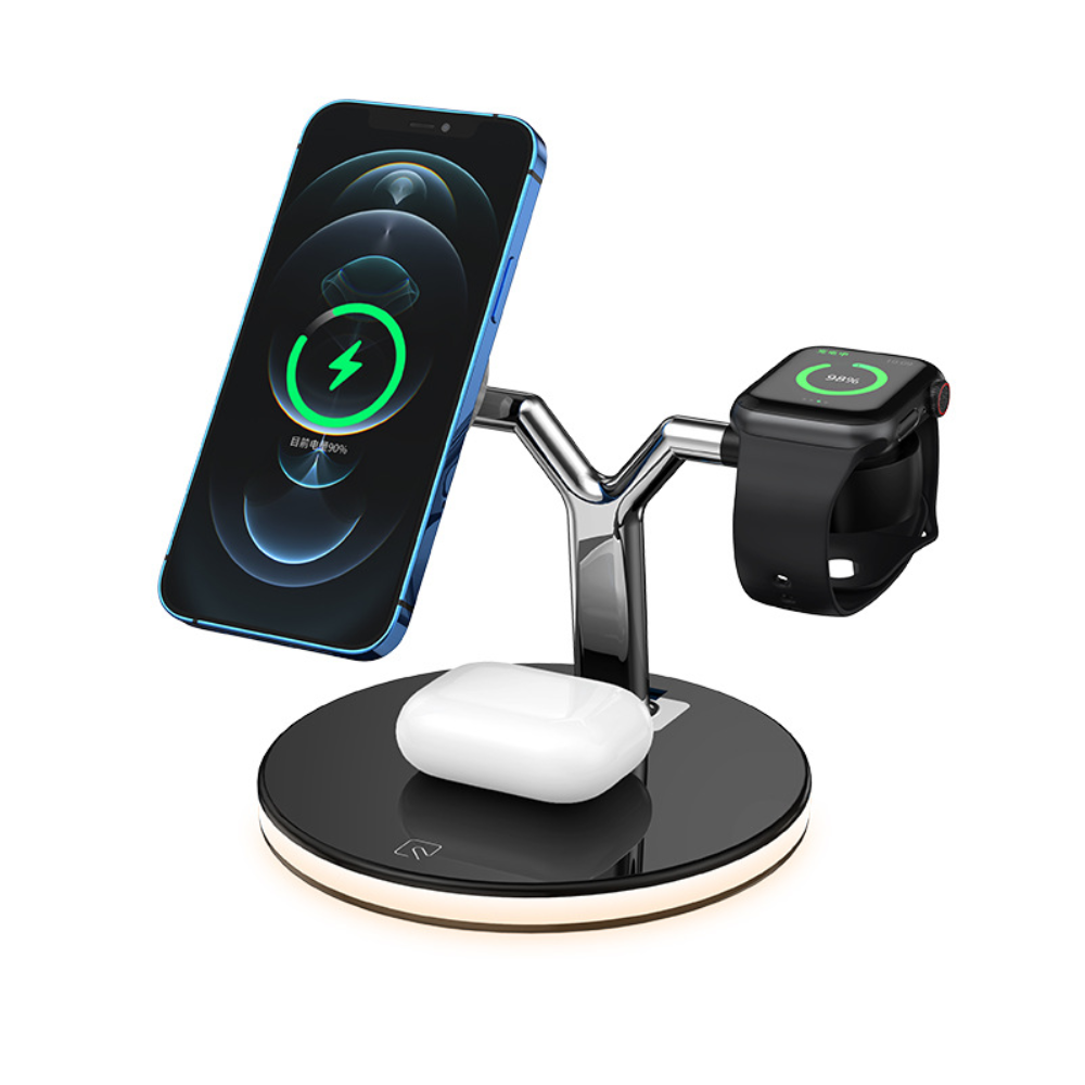 Magnetic Three In One Wireless Charger Detachable