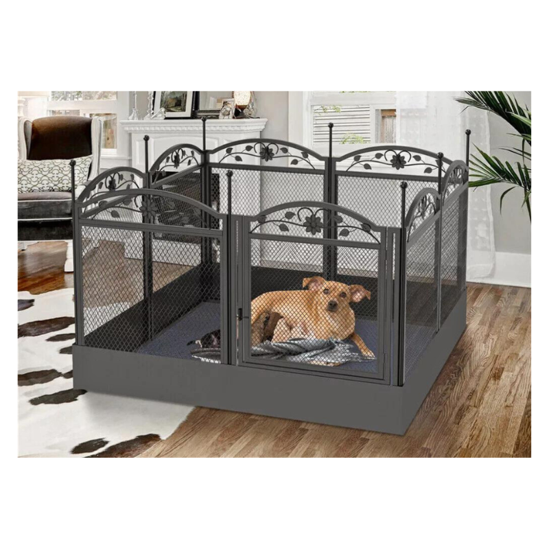 8 Panel Diy Heavy Duty Dog Playpen With Waterproof Pad
