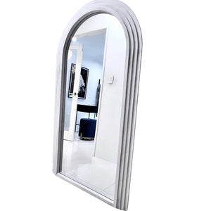 Interior Arched Step Mirror Beach White Large Full Length