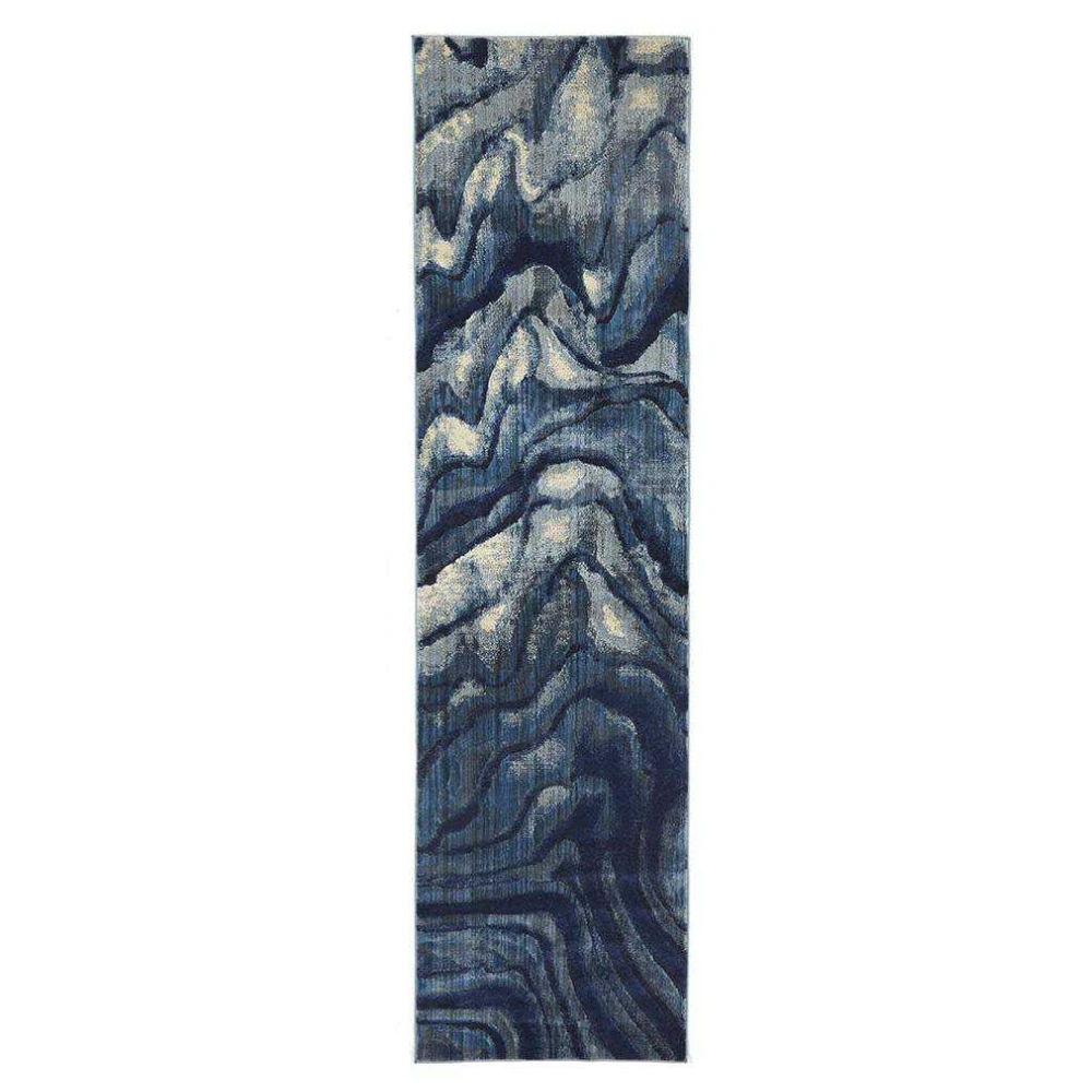 Dream Scape 862 Indigo Runner By Rug Culture 400X80cm