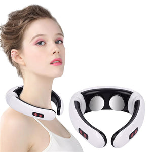 Neck Massager With Pulse Therapy Intelligent Cervical Device For Pain Relief And Relaxation