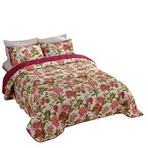 100% Cotton Lightly Quilted Coverlet Set Brooke Queen 230 X 250 Cm