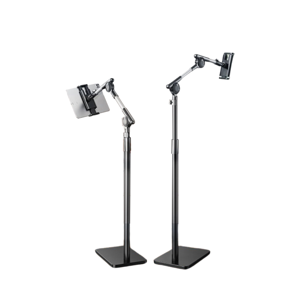 Rtako 1.6M Retractable Adjustable Lazy Mobile Phone Tablet Floor Stand Holder Bracket