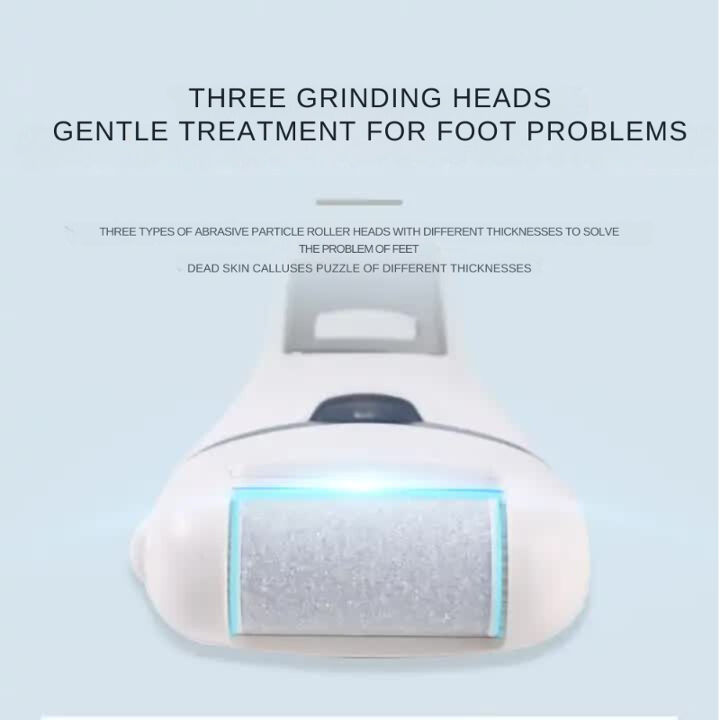 Black Rechargeable Electric Foot File Callus Remover With Led Display And Usb Charging