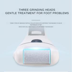 Black Rechargeable Electric Foot File Callus Remover With Led Display And Usb Charging