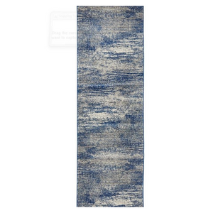 Mirage 355 Blue Runner By Rug Culture 300 X 80Cm