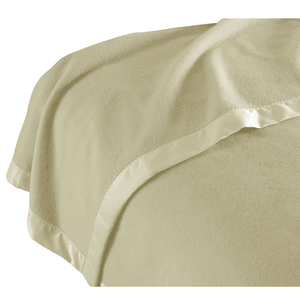 400Gsm Luxury Wool Blanket Cream Queen