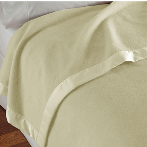 400Gsm Luxury Wool Blanket Cream Queen