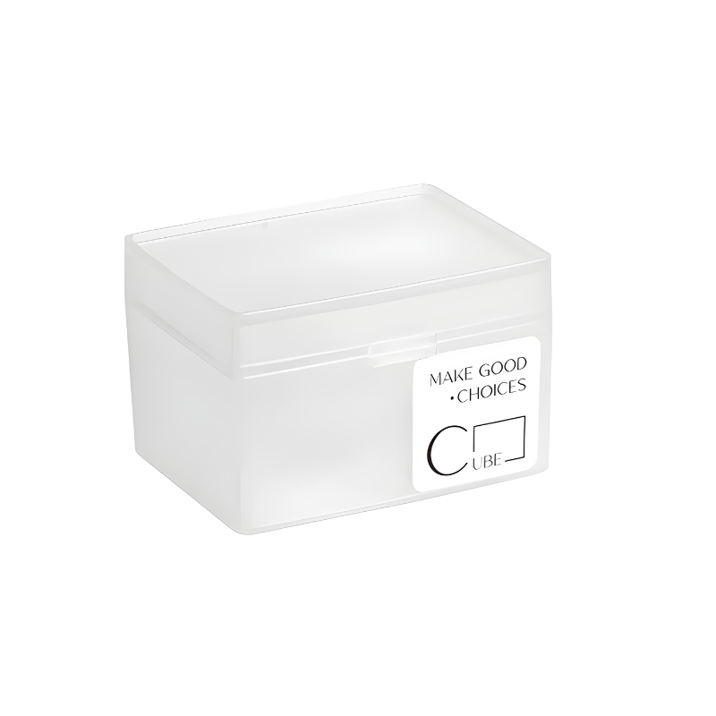 Storage Box Small Transparent Organizer For Photos Stationery Desktop Use
