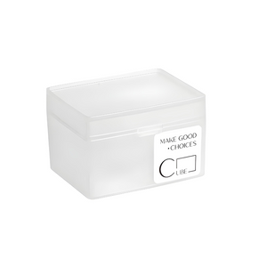 Storage Box Small Transparent Organizer For Photos Stationery Desktop Use