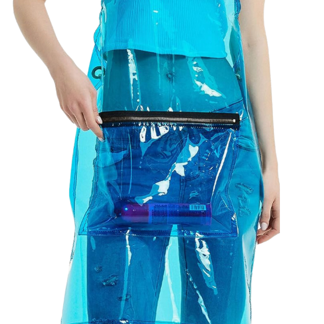 Salon Barber Apron Green With 3 Pockets Waterproof For Hair Stylist