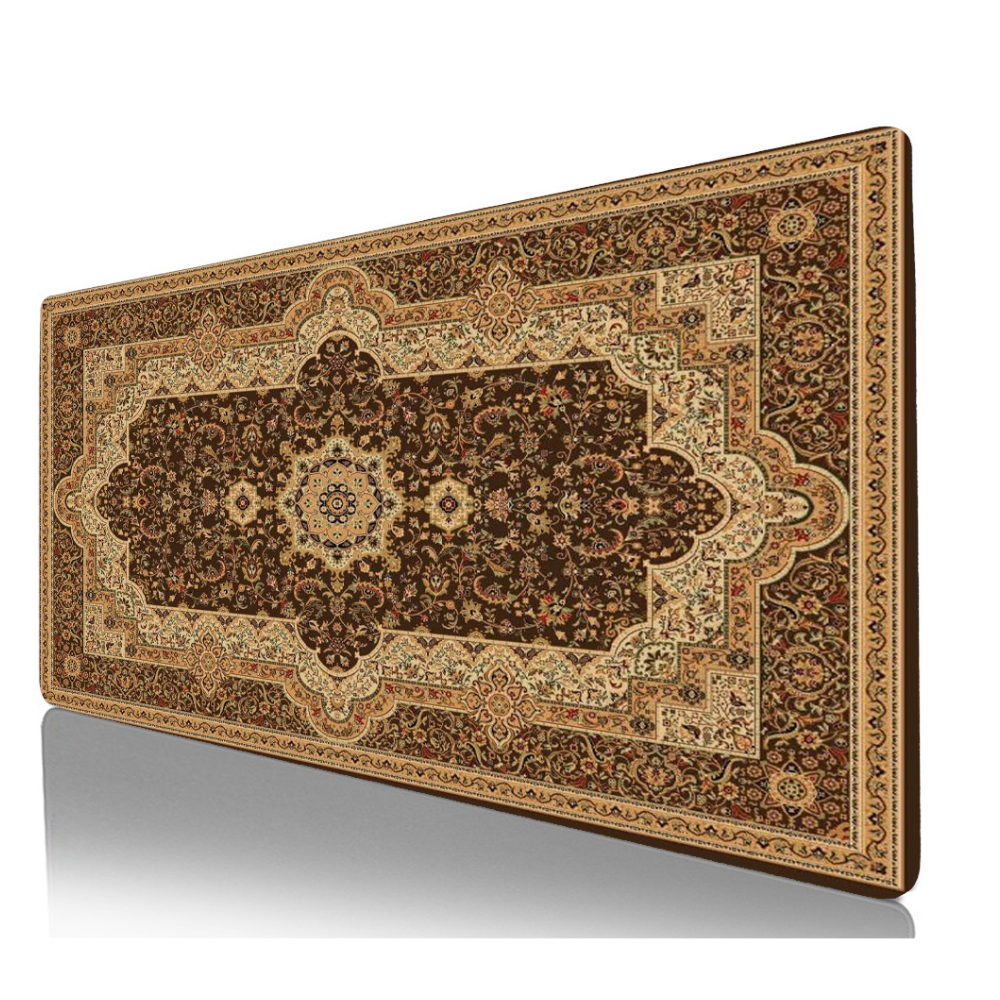 Mouse Pad Brown 300X800x2mm Persian Rug Full Desk Mat For Computers Laptops