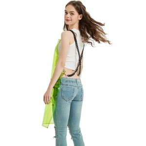 Salon Barber Apron Green With 3 Pockets Waterproof For Hair Stylist