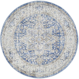 Mayfair Hugo Ocean Round By Rug Culture