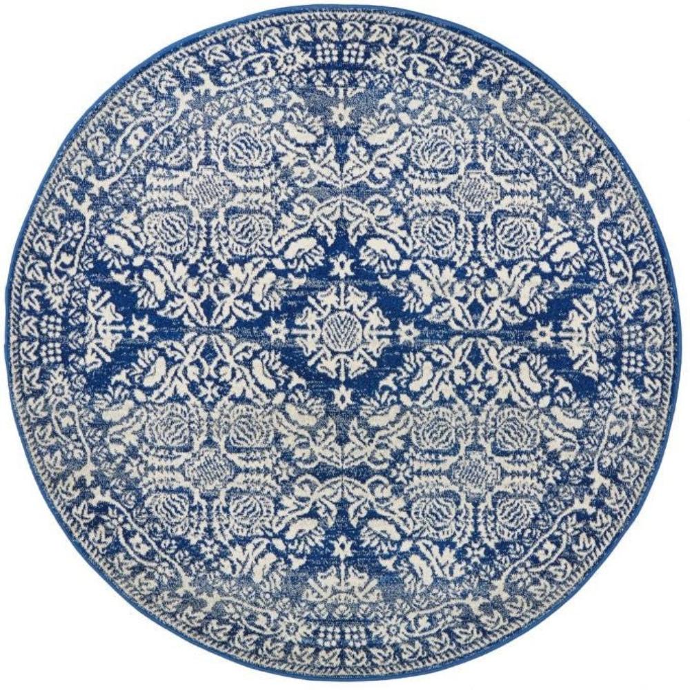 Mirage 358 Navy Round By Rug Culture 150 X 150Cm