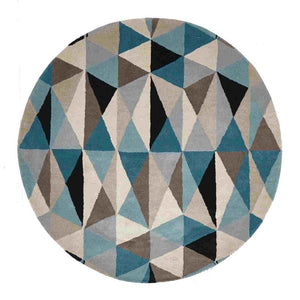 Matrix 901 Turquoise Round By Rug Culture