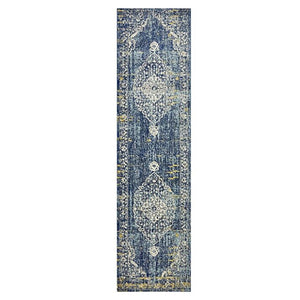 Museum 869 Navy Runner By Rug Culture 300 X 80Cm