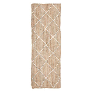 Noosa 222 White Runner By Rug Culture 300X80cm