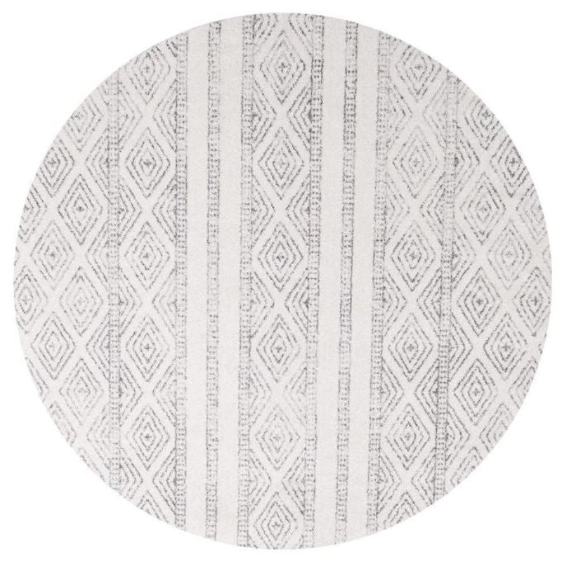 Oasis 450 Grey Round By Rug Culture 150X150cm