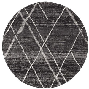 Oasis 452 Charcoal Round By Rug Culture 200X200cm