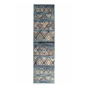 Oxford 430 Blue Runner By Rug Culture 300X80cm