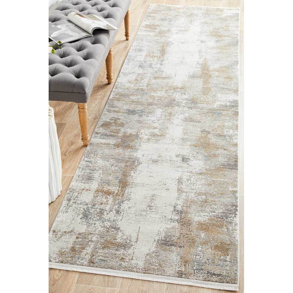 Reflections 105 Natural Runner By Rug Culture 500X80cm