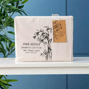 500 Tc Bamboo Cotton Dove Split King Sheet Set By Park Avenue