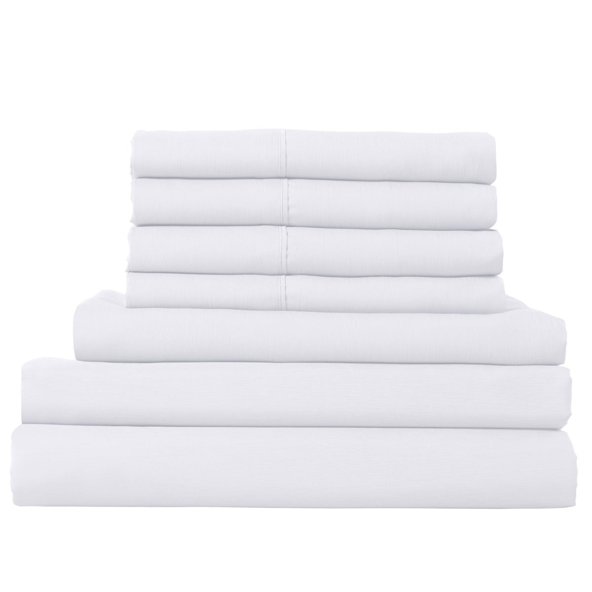 Royal Comfort 2000Tc 6 Piece Bamboo Sheet & Quilt Cover Set Cooling Breathable Queen White