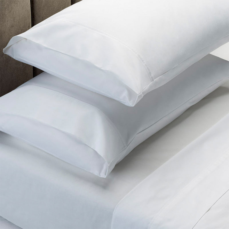 Royal Comfort 4 Piece 1500Tc Sheet Set And Goose Feather Down Pillows 2 Pack Queen White