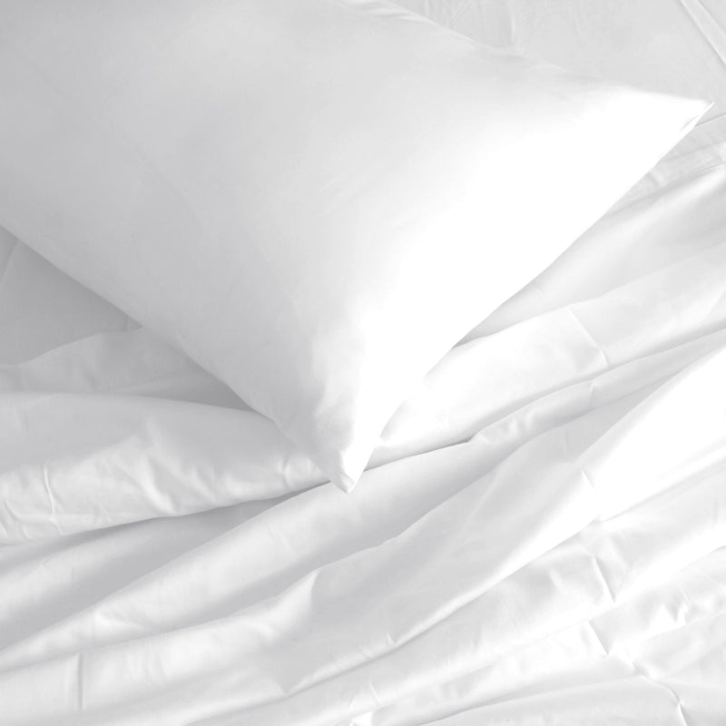 Royal Comfort 1000 Thread Count Bamboo Cotton Sheet And Quilt Cover Complete Set King White