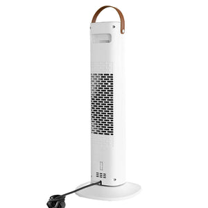 Pursonic Electric Ceramic Tower Heater Portable Oscillating Remote Control White