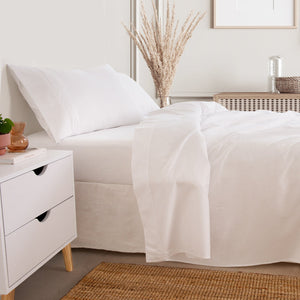 Royal Comfort 3000 Thread Count Bamboo Cooling Sheet Set King White