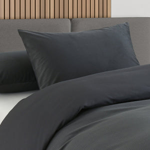 Royal Comfort Velvet Corduroy Quilt Cover Set Super Soft Luxurious Warmth King Charcoal