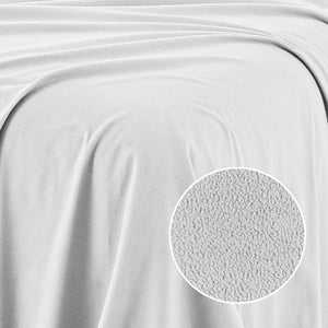 Royal Comfort Polar Fleece Flannel Sheet Set Ultra Soft Plush Cozy Single White