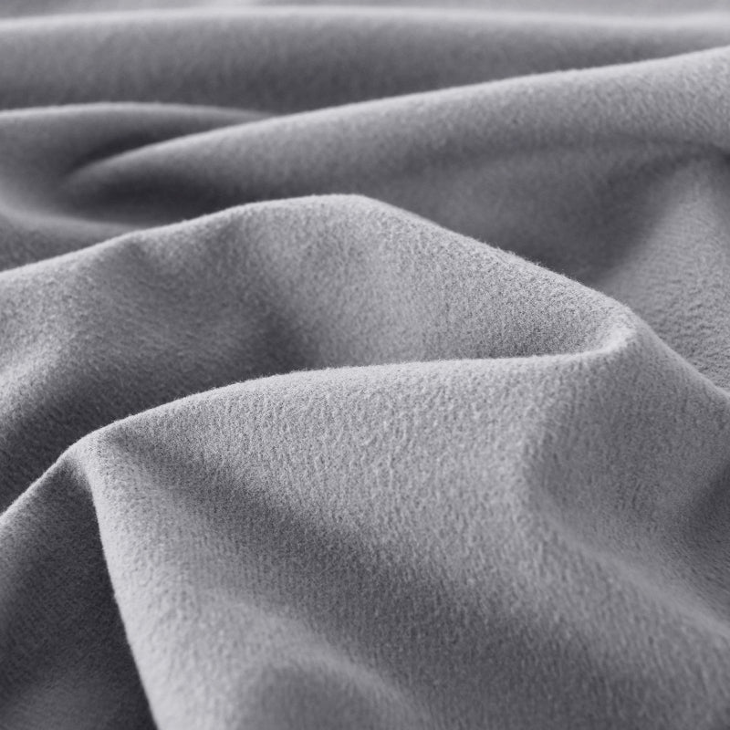 Royal Comfort Polar Fleece Flannel Sheet Set Ultra Soft Plush Cozy Double Grey