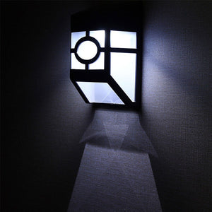 Solar Powered Led Fence Lights For Outdoor Garden And Pathway Lighting