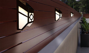 Solar Powered Led Fence Lights For Outdoor Garden And Pathway Lighting