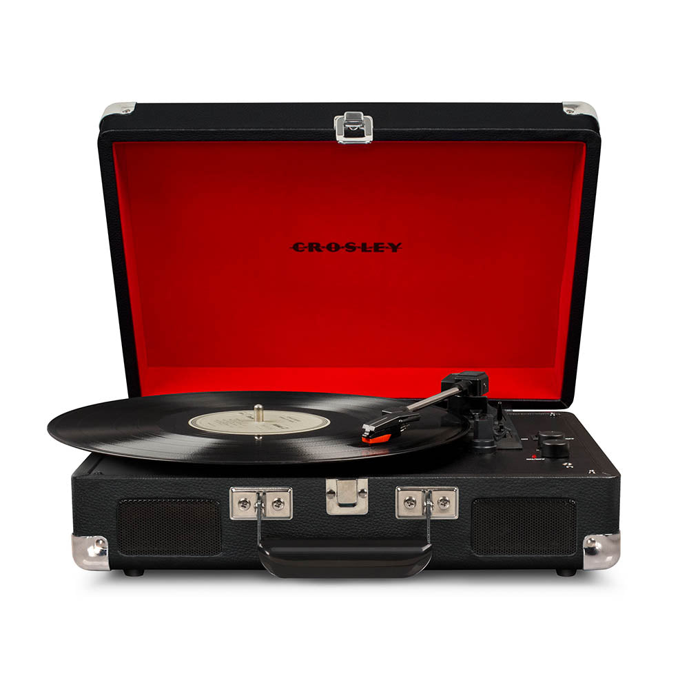 Crosley Cruiser Black Bluetooth Turntable & Record Storage Crate