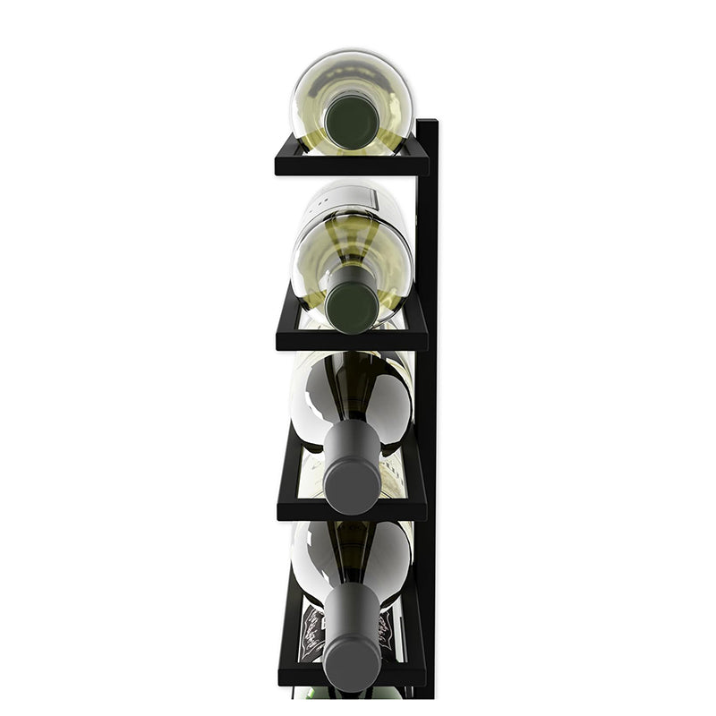 Metal Wall Mount Wine Rack For Bottles Liquor Champagne (Holds 10 Bottles)